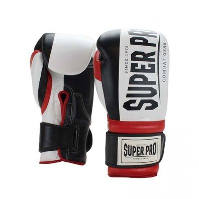 Super Pro Combat Gear (Kick)Boxhandschuhe Bruiser schwarz/ rot/ weiß
