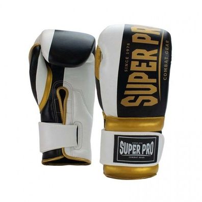 Super Pro Combat Gear (Kick)Boxhandschuhe Bruiser schwarz/ gold/ weiß