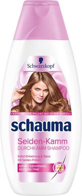 Schauma Seiden-Kamm Durchkämm-Shampoo, 4er Pack (4 x 400 ml)