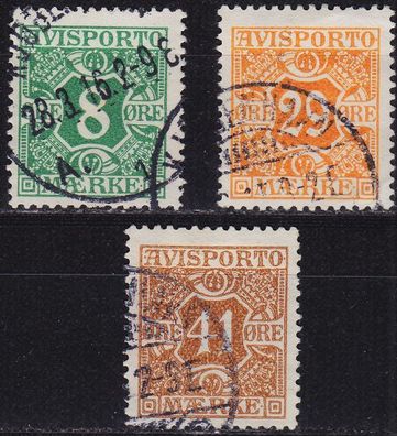 Dänemark Danmark [Verrechnung] MiNr 0011-13 ( O/ used )