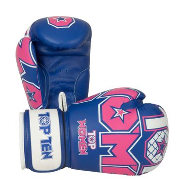 Boxhandschuhe Woman für Frauen blau/ pink 10 oz