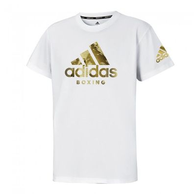 adidas Badge of Sport T-Shirt weiß/ gold