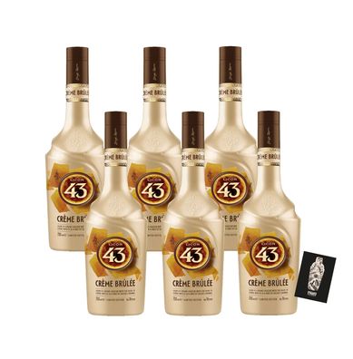 LICOR 43 6er Set CRÈME BRÛLÉE 6x 0,7 L (16% vol.) limited Edition- (Enthält Sul