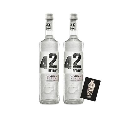 42 Below 2er Set neuseeländischer Vodka 2x 0,7L 40% VOL- [Enthält Sulfite]