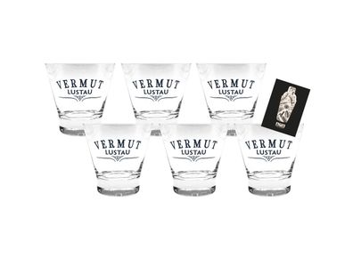 Vermut Lustau Glas Gläser Set - 6 x ca. 200ml Füllmenge/ nicht geeicht