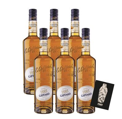 Giffard Caramel Toffee Likör 6 x 0,7 L (18% vol.)- [Enthält Sulfite]