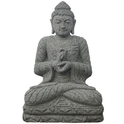 Naturstein Sitzender Buddha Pallavaram - Höhe x Tiefe x Breite: 60 x 42 x 36 cm