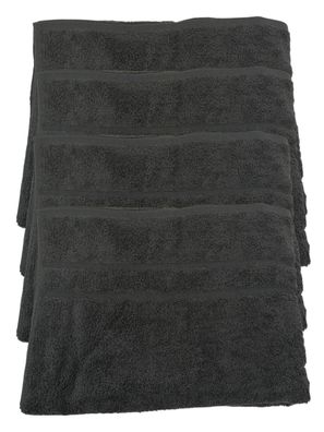 4x Handtuch Badetuch Duschtuch 100x150cm Grau Anthrazit, 100% Baumwolle
