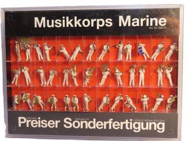 Preiser 00272 - Musikkorps 39 Figuren - Marine - HO - 1:87 - Originalverpackung