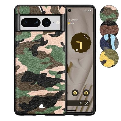 TPU Hülle für Google Pixel 7 PRO Camouflage Schutz Case Army Flexi Tarn Cover