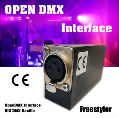 OpenDMX Interface DMXControl USB Steuerung DMX 512 Enttec Freestyler