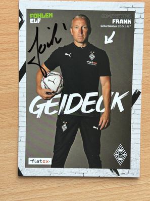 Frank Geideck Borussia Mönchengladbach Autogrammkarte original signiert #S140