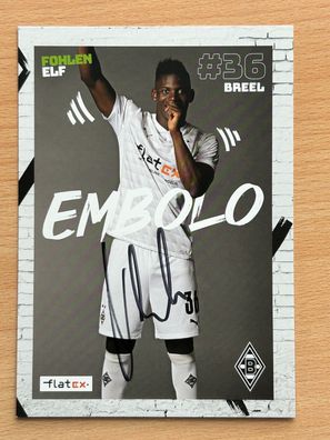 Breel Embolo Borussia Mönchengladbach Autogrammkarte original signiert #S148