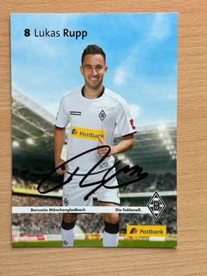 Lukas Rupp Borussia Mönchengladbach Autogrammkarte original signiert #S161