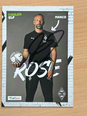 Marco Rose Borussia Mönchengladbach Autogrammkarte original signiert #S147