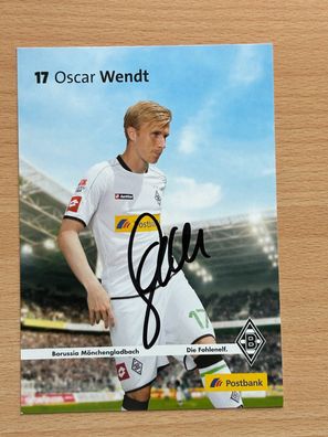 Oscar Wendt Borussia Mönchengladbach Autogrammkarte original signiert #S155