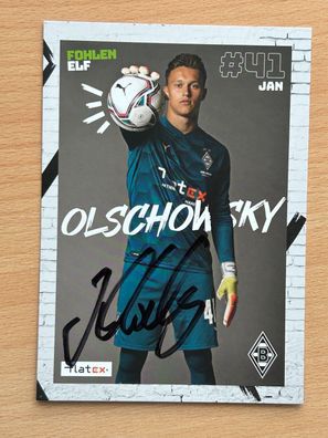 Jan Olschowsky Borussia Mönchengladbach Autogrammkarte original signiert #S138