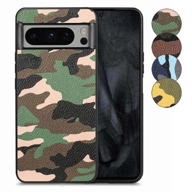 TPU Hülle für Google Pixel 8 PRO Camouflage Schutz Case Army Flexi Tarn Cover