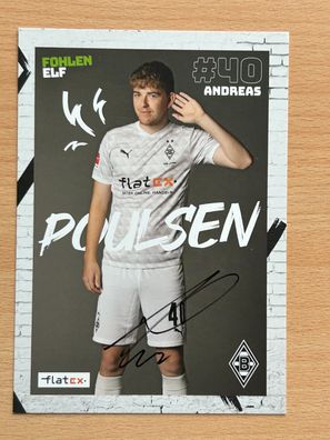 Andreas Poulsen Borussia Mönchengladbach Autogrammkarte original signiert #S150