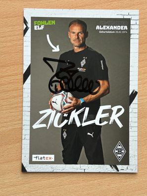 Alexander Zickler Borus. Mönchengladbach Autogrammkarte original signiert #S142