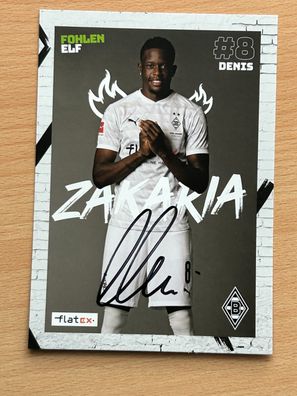 Denis Zakaria Borussia Mönchengladbach Autogrammkarte original signiert #S116
