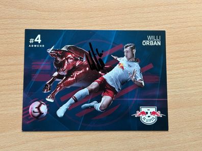Willi Orban RB Leipzig Autogrammkarte original signiert #S69