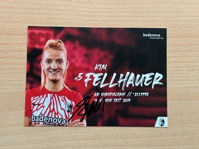 Kim Fellhauer SC Freiburg Autogrammkarte original signiert #S80