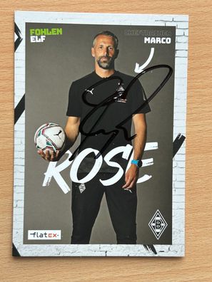 Marco Rose Borussia Mönchengladbach Autogrammkarte original signiert #S139