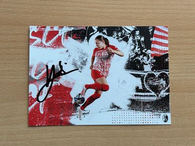 Selina Vobian SC Freiburg Autogrammkarte original signiert #S81