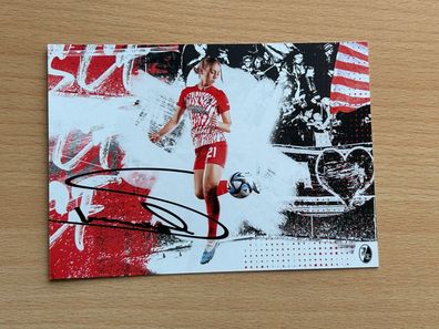 Samantha Steuerwald SC Freiburg Autogrammkarte original signiert #S91