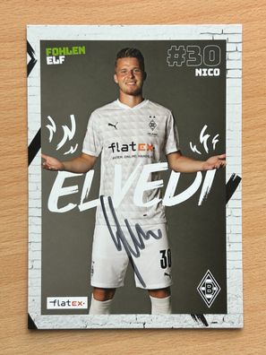 Nico Elvedi Borussia Mönchengladbach Autogrammkarte original signiert #S132
