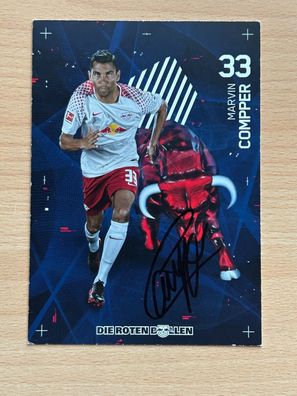 Marvin Compper RB Leipzig Autogrammkarte original signiert #S54