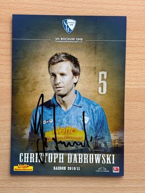 Christoph Dabrowski VfL Bochum Autogrammkarte original signiert #S254