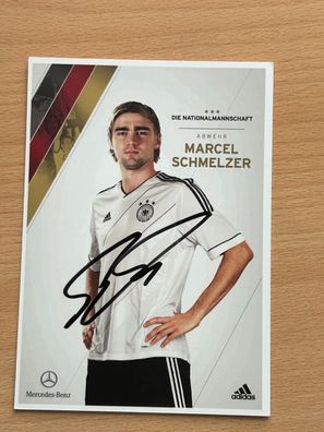 Marcel Schmelzer dt. Nationalmannschaft Autogrammkarte original signiert #S186