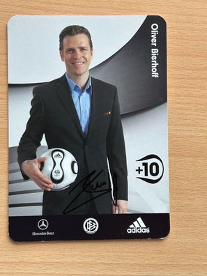 Oliver Bierhoff dt. Nationalmannschaft Autogrammkarte original signiert #S190
