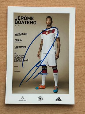 Jérome Boateng dt. Nationalmannschaft Autogrammkarte original signiert #S191