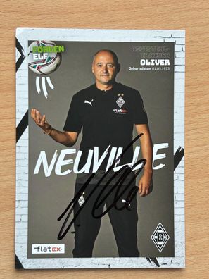 Oliver Neuville Borussia Mönchengladbach Autogrammkarte original signiert #S146