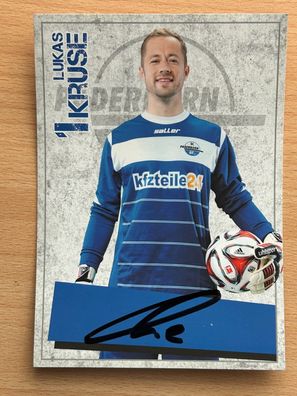 Lukas Kruse SC Paderborn Autogrammkarte original signiert #S338