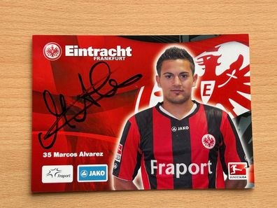Marcos Alvarez Eintracht Frankfurt Autogrammkarte original signiert #S356