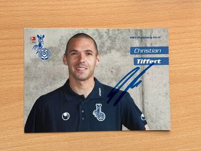 Christian Tiffert MSV Duisburg Autogrammkarte original signiert #S307