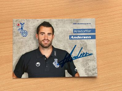 Kristoffer Andersen MSV Duisburg Autogrammkarte original signiert #S303
