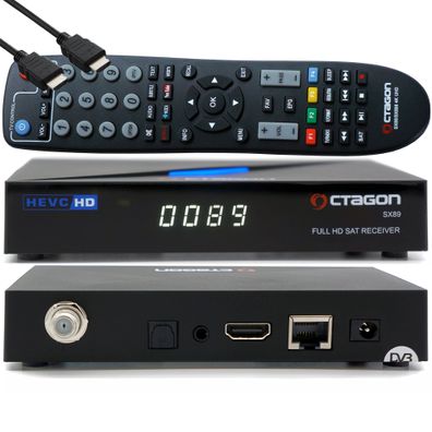 Octagon SX89 HD H.265 S2 + IP HEVC Set-Top Box - Sat & Smart IPTV Receiver