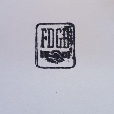 DDR Stempel FDGB Logo