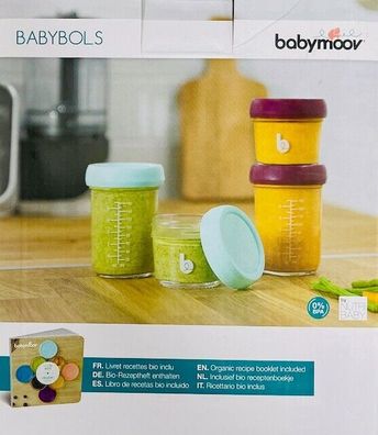 Babymoov Babybols aus Glas Behälter für Babynahrung - zum Aufbewahren und Einfri
