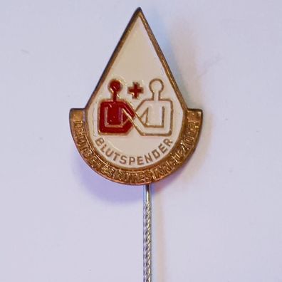 DDR DRK Ehrennadel Rotkreuz für 15 Blutspenden von 1975-1990