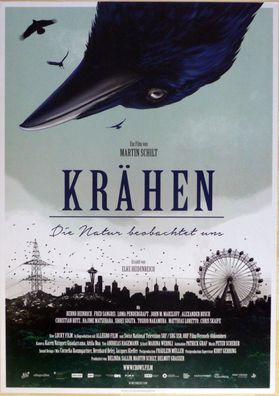 Krähen - Die Natur beobachtet uns - Original Kinoplakat A1 -Martin Schilt- Filmposter