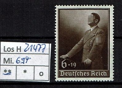 Los H21477: Deutsches Reich Mi. 694 * *