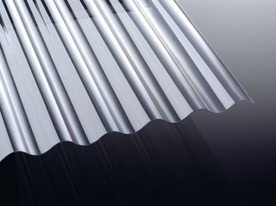 PVC Wellplatten Profil 76/18 - Sinus - 1,2 mm - glasklar - 13,90€/ m²