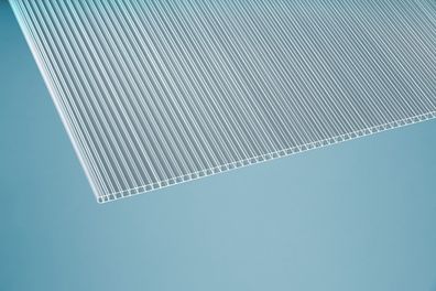 Polycarbonat - Stegplatten Hohlkammerplatten - 10 mm - klar - 14,00 €/ m²
