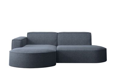 Ecksofa, Sofa L form, Couch L form MODENA L STUDIO stoff Neve Blau
